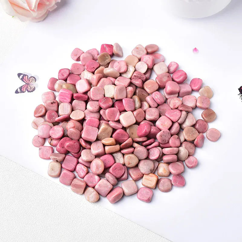 100g Natural Crystal Gravel Specimen Rose Quartz Amethyst Home Decor Colorful for Aquarium Healing Energy Stone Rock Mineral Rhodochrosite / 100g Crystal + Quartz