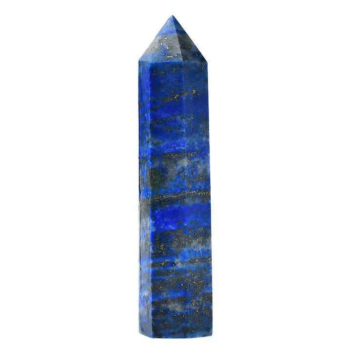 110-130mm Natural Crystal Point Lapis Lazuli Healing Stone Obelisk Quartz Wand Ornament for Home Decor Energy Stone Pyramid Lapis Lazuli / 110-130mm Crystal And Quartz