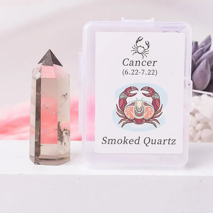 12 Constellations Natural Crystal Crystal Amethyst Rose Quartz Ecliptic Style Magic Wand Libra Aries Gem Tower For Home Decora Pisces Sodalite / 1Pc Crystal + Quartz