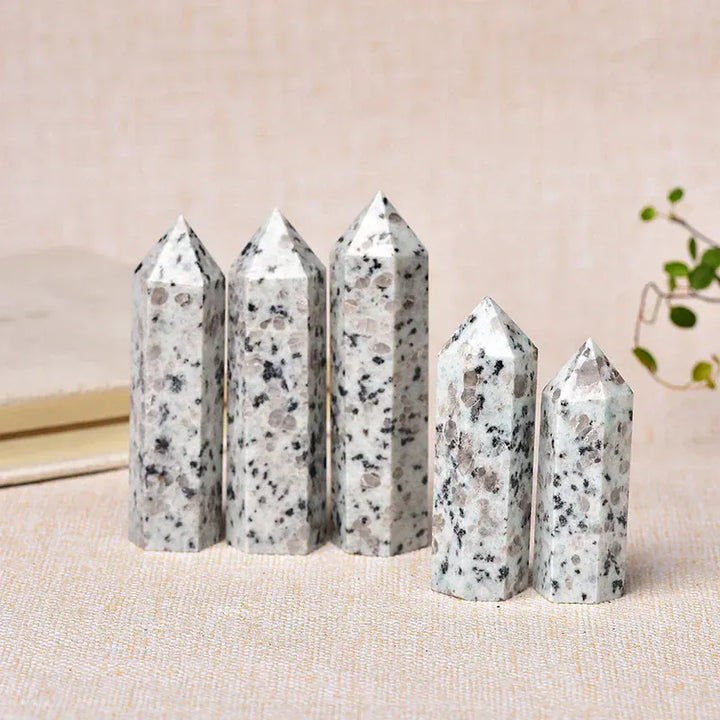 1pc Natural Crystal Point Healing Stone Tower Tianshan Blue Quartz Wand Beautiful Ornament for Home Decor Energy Stone Pyramid Crystal And Quartz