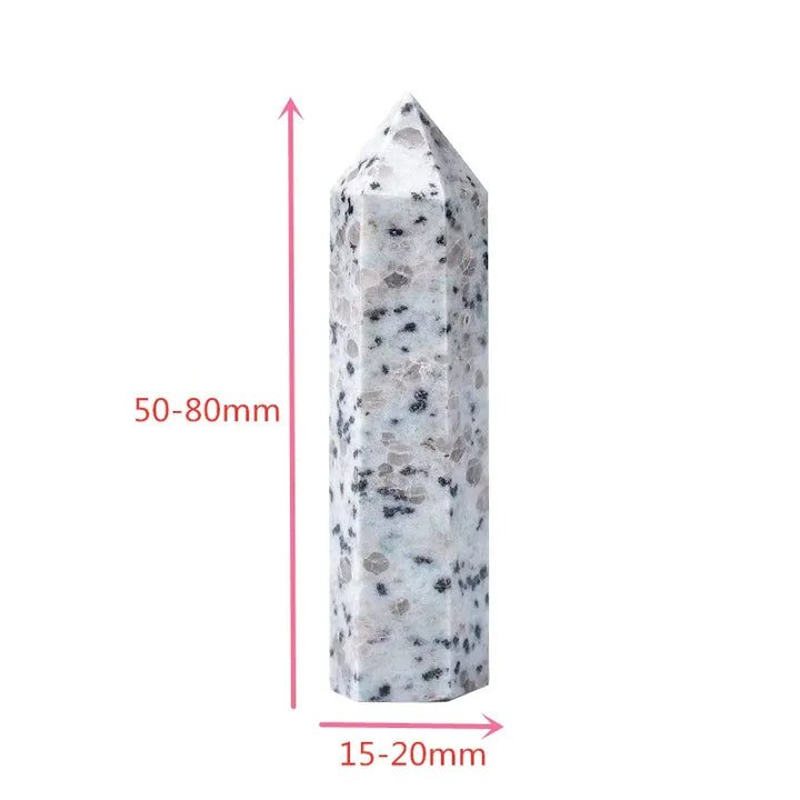 1pc Natural Crystal Point Healing Stone Tower Tianshan Blue Quartz Wand Beautiful Ornament for Home Decor Energy Stone Pyramid Crystal And Quartz