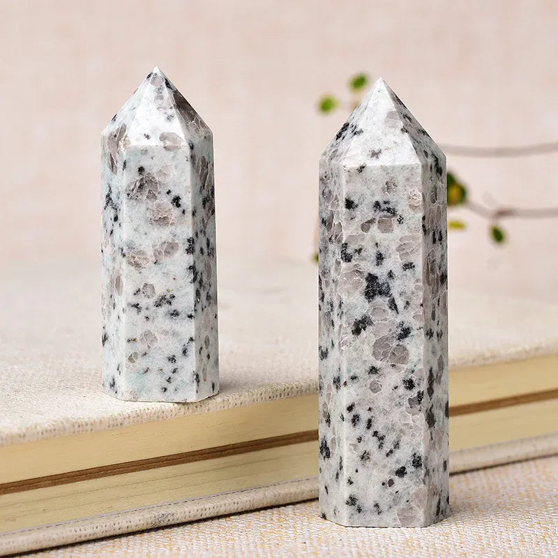 1pc Natural Crystal Point Healing Stone Tower Tianshan Blue Quartz Wand Beautiful Ornament for Home Decor Energy Stone Pyramid Crystal And Quartz