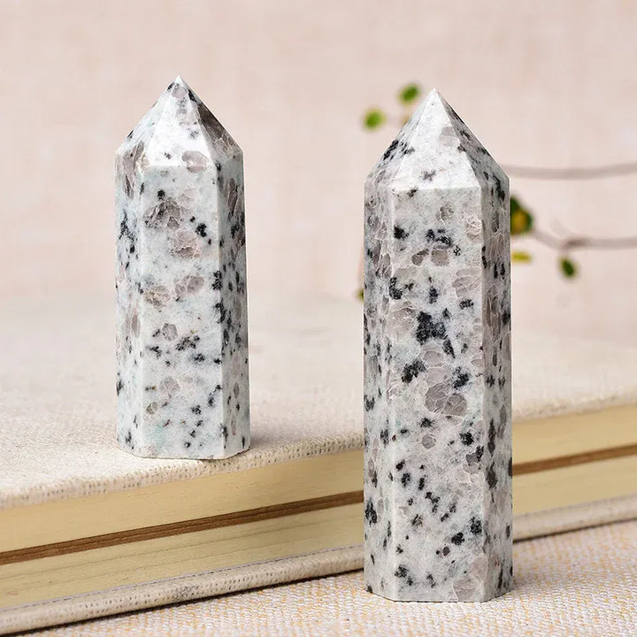 1pc Natural Crystal Point Healing Stone Tower Tianshan Blue Quartz Wand Beautiful Ornament for Home Decor Energy Stone Pyramid Crystal And Quartz