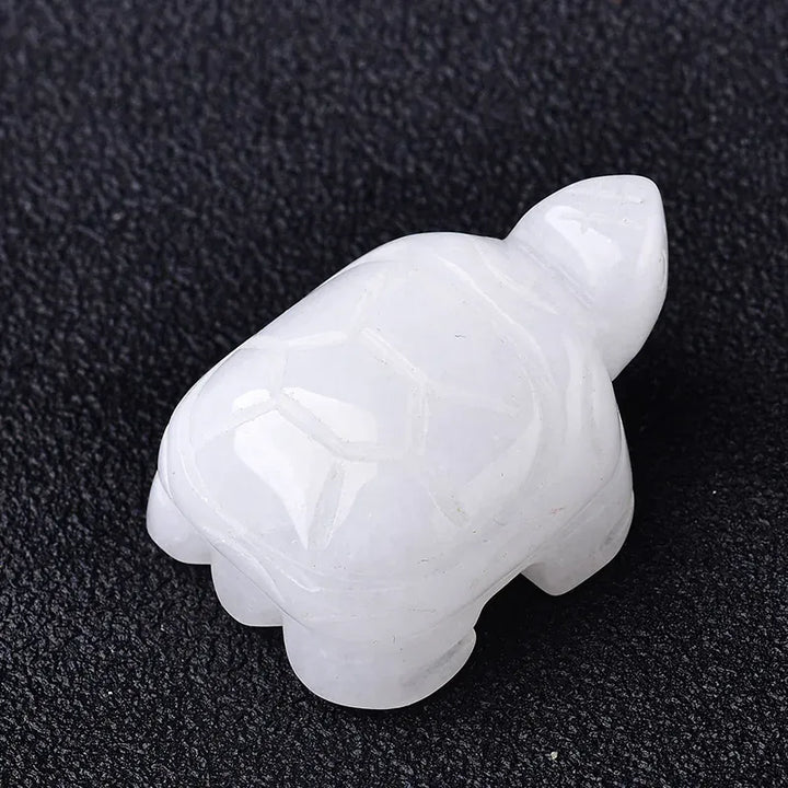 1PC Natural Crystal Rose Quartz Tortoise Amethyst Opal Animals Healing Stone Home Decor Fish Tank Crafts Small Decoration Gold Sandstone Crystal + Quartz