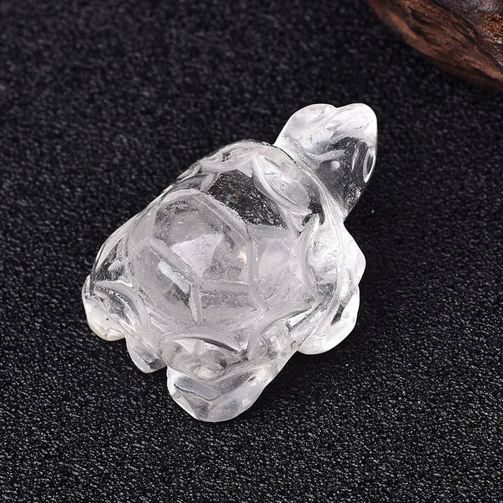 1PC Natural Crystal Rose Quartz Tortoise Amethyst Opal Animals Healing Stone Home Decor Fish Tank Crafts Small Decoration Unakite Crystal + Quartz