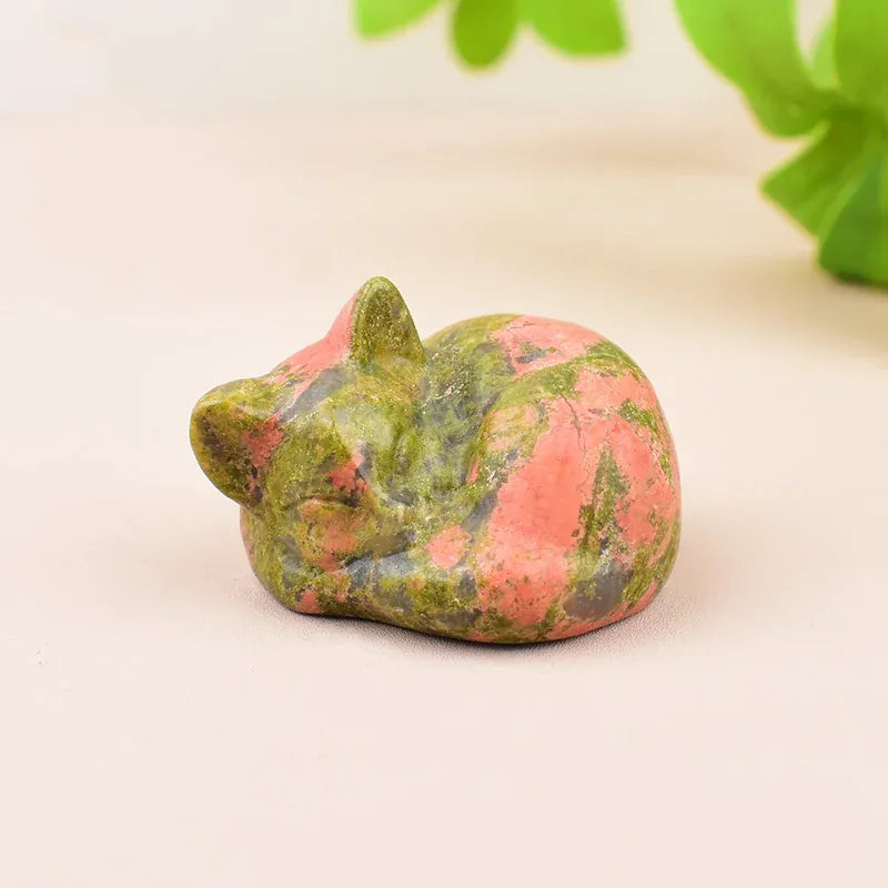 1PC Natural Crystal Stone Amethyst Tree Specimen Agate Reiki Healing Home Decoration Ornaments Lucky Tree DIY Souvenir Gift Unakite Crystal + Quartz