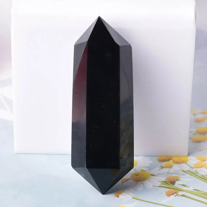 1PC Natural Crystal Stone Hexagonal Double Terminated Points Wand Meditation Reiki Healing Stone Wicca DIY Crystal Jewelry Gift Yellow Fluorite / 1PC Crystal + Quartz