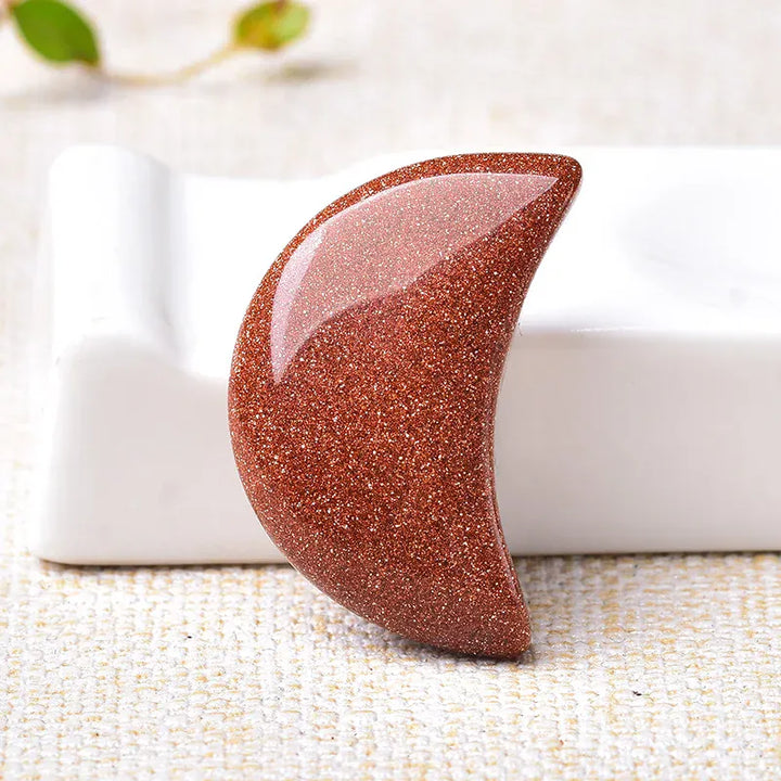 1PC Natural Quartz Crystal Crescent Moon Shaped Gemstone Healing Stone Natural Polished Quartz Crystals Home Decoration DIY Gift