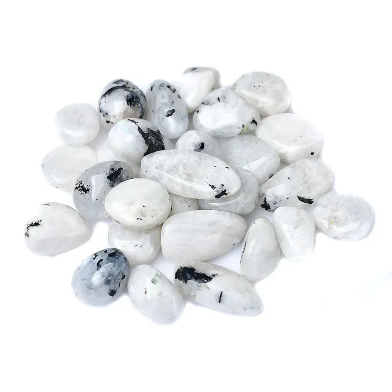 Natural Moonstone Crystal Quartz Gravel Specimen 10-30mm Healing Stone Reiki for Aquarium Home Decor Handmade Diy Gift