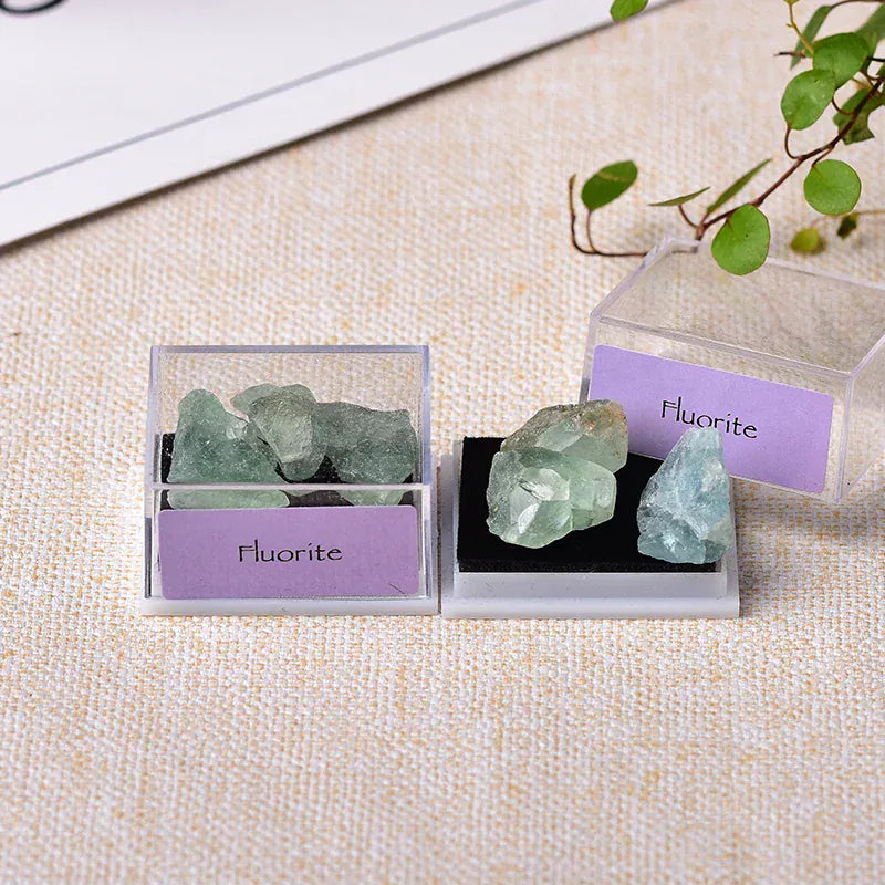 1Box Natural Mineral Specimen Natural Crystal Quartz Ornaments Healing Stone Home Decor Teaching Specimens Gifts for Children