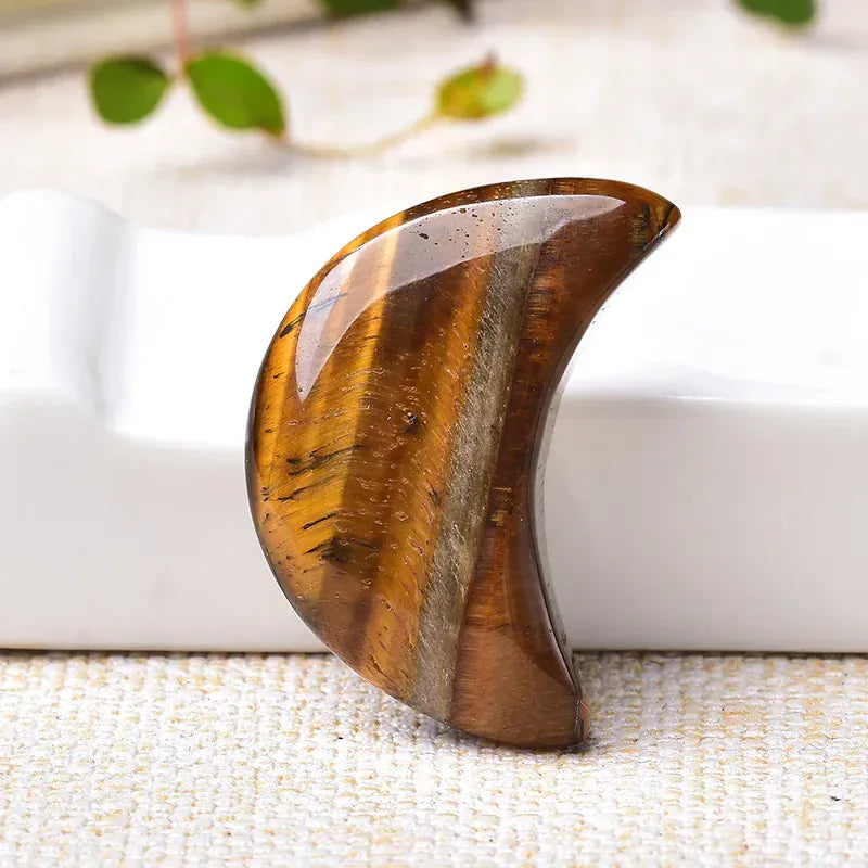 1PC Natural Quartz Crystal Crescent Moon Shaped Gemstone Healing Stone Natural Polished Quartz Crystals Home Decoration DIY Gift