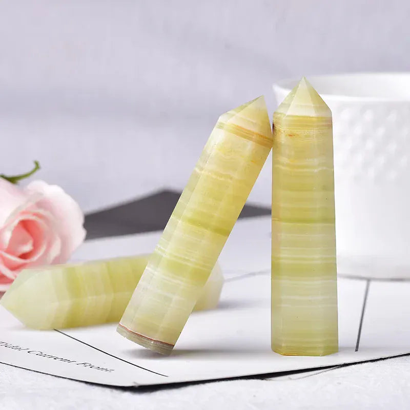 Natural Afghan jade Crystal Point Tower