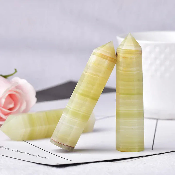 Natural Afghan jade Crystal Point Tower