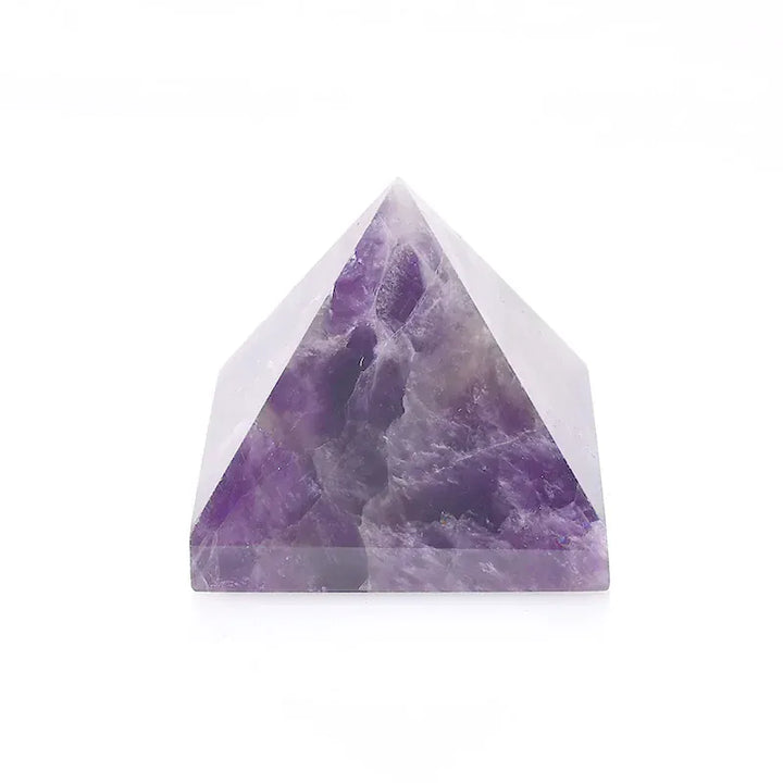 Natural Crystal Pyramid Quartz Amethyst Reiki Healing Stone Chakra Reiki Meditation Crystal Point Home Decor Crafts Of Stone