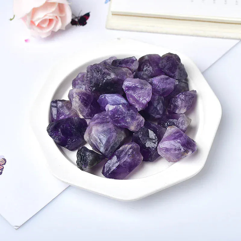 Natural Crystal Stone Irregular Raw Crystals Reiki Healing Stone Quartz Ore Mineral Ornaments Rock Specimen for Children Gifts