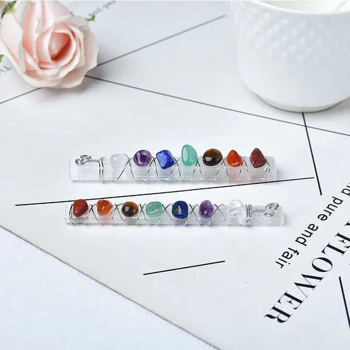 Natural Selenite Crystal Point Tower