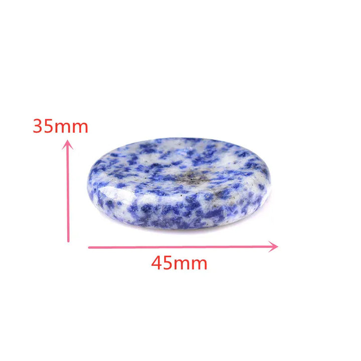 Worry Stone Natural Gemstone Energy Healing Stone Thumb Massage Chakra Wicca Reiki Spiritual Therapy Minerales Ornaments