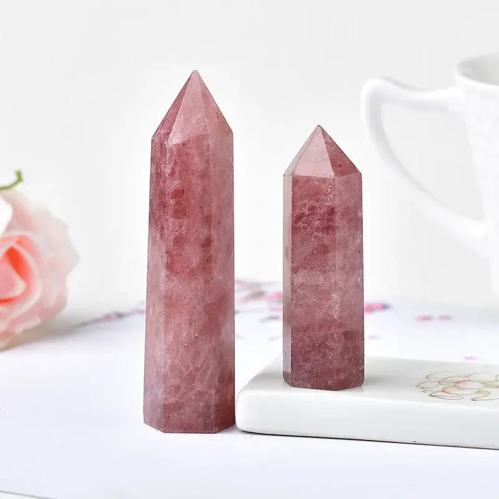 Strawberry Crystal Crystal Point Tower