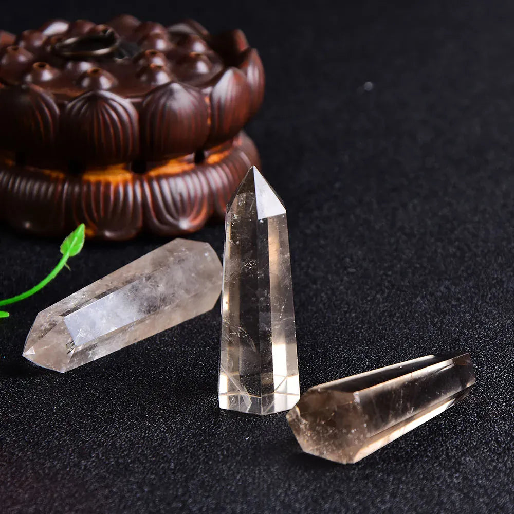 Smoky Quartz Crystal Point Tower