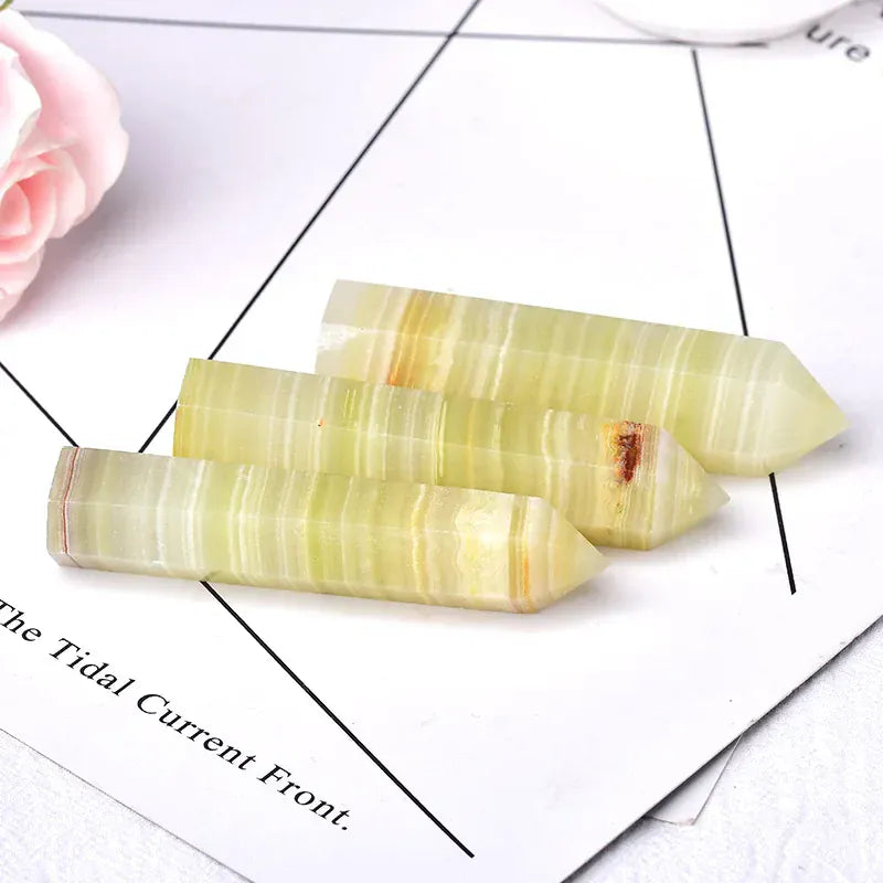 Natural Afghan jade Crystal Point Tower