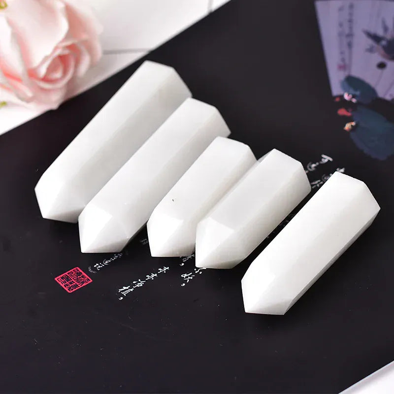 White Marble Crystal Point Tower