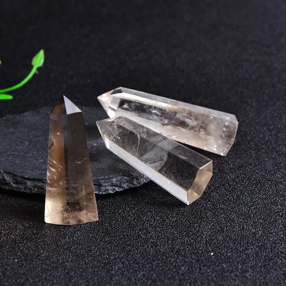 Smoky Quartz Crystal Point Tower