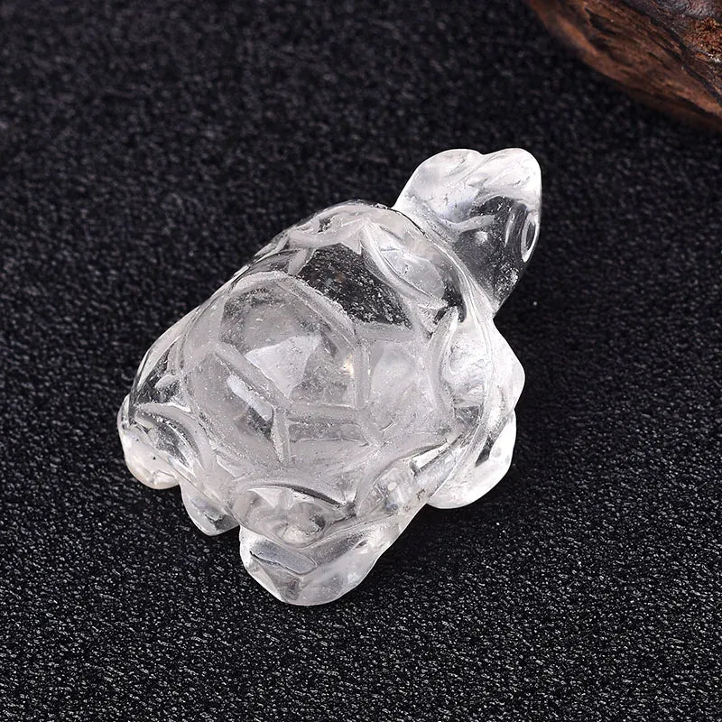 1PC Natural Crystal Rose Quartz Tortoise Amethyst Opal Animals Healing Stone Home Decor Fish Tank Crafts Small Decoration