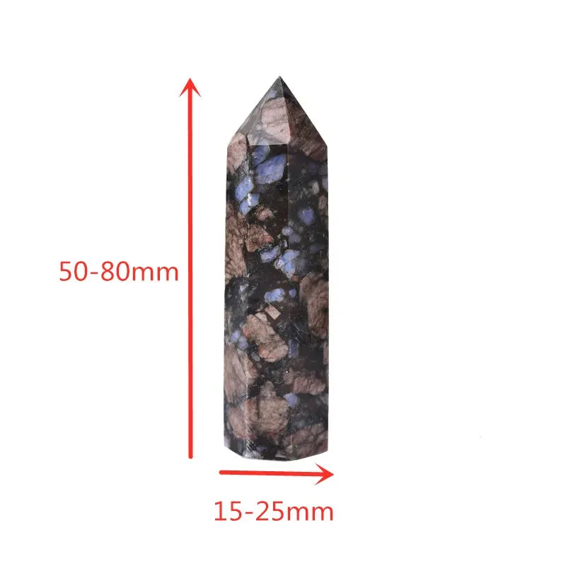 Glaucophane Crystal Point Tower