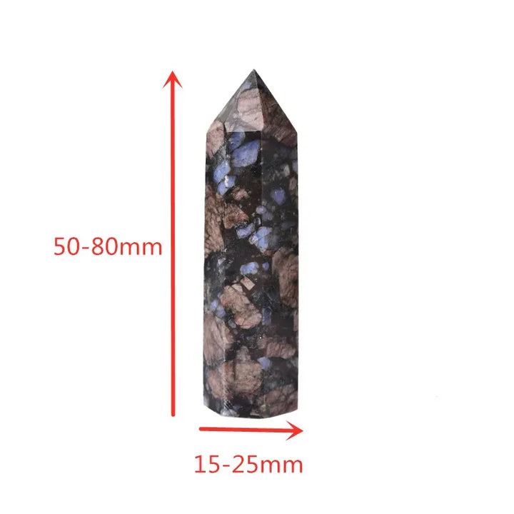 Glaucophane Crystal Point Tower