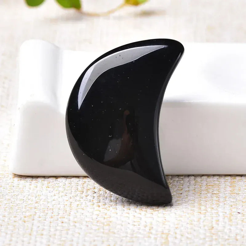 1PC Natural Quartz Crystal Crescent Moon Shaped Gemstone Healing Stone Natural Polished Quartz Crystals Home Decoration DIY Gift