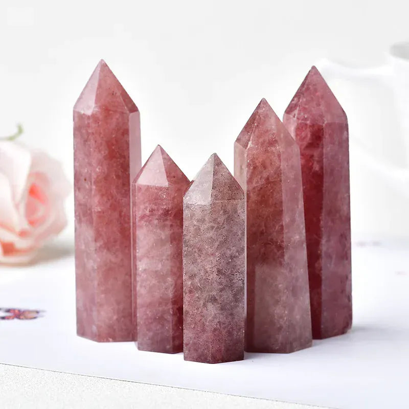Strawberry Crystal Crystal Point Tower