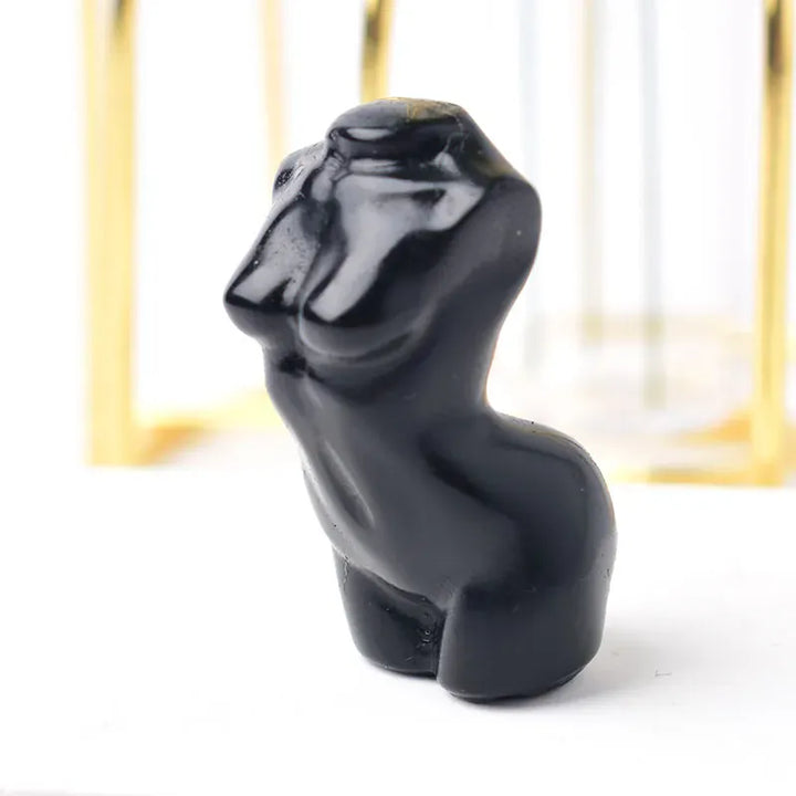 1PC Natural Crystal Carved Female Model Healing Crystal Figurines Reiki Gemstone Crafts Home Decoration Men and Women Gift