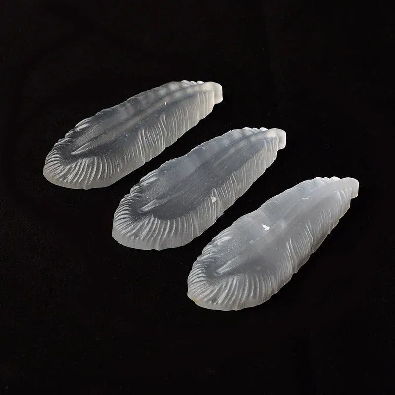 Natural Crystal Selenite Stone Feather Mineral Specimen Crystal Crafts Lucky Items Feng Shui Collection Home Decor Gift