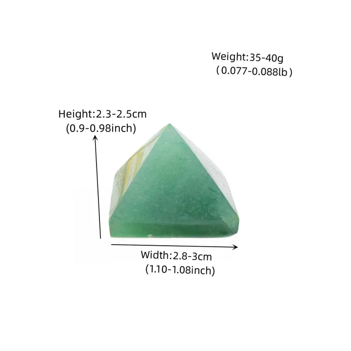 Natural Crystal Polished Green Aventurine Pyramid Healing Stone Chakra Reiki Crystal Tower Home Decor Meditation Mineral Gift