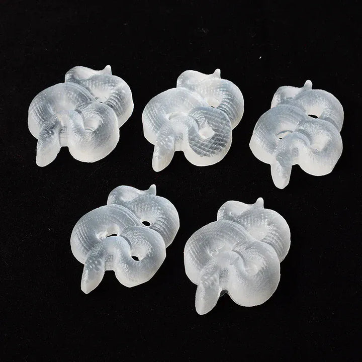 Natural Crystal Selenite Stone Snake Animal Mineral Specimen Crystal Crafts Lucky Items Feng Shui Collection Home Decor Gift