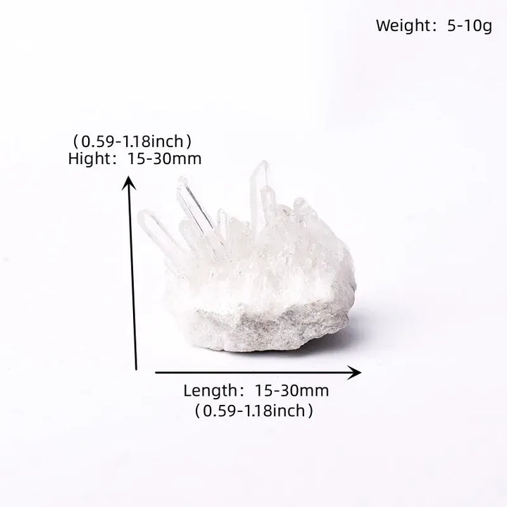 5PC Natural Crystal Cluster SiChuan Lemurian Seed Clear Quartz Healing Stones Specimen Home Decoration Raw Minerales DIY Gifts