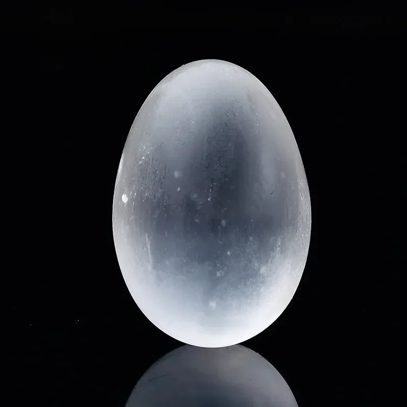 Natural Selenite Egg Crystal Quartz Reiki Natural Stone Healing Quartz Home Decorative Energy Stone Ore Mineral Ornaments Gift