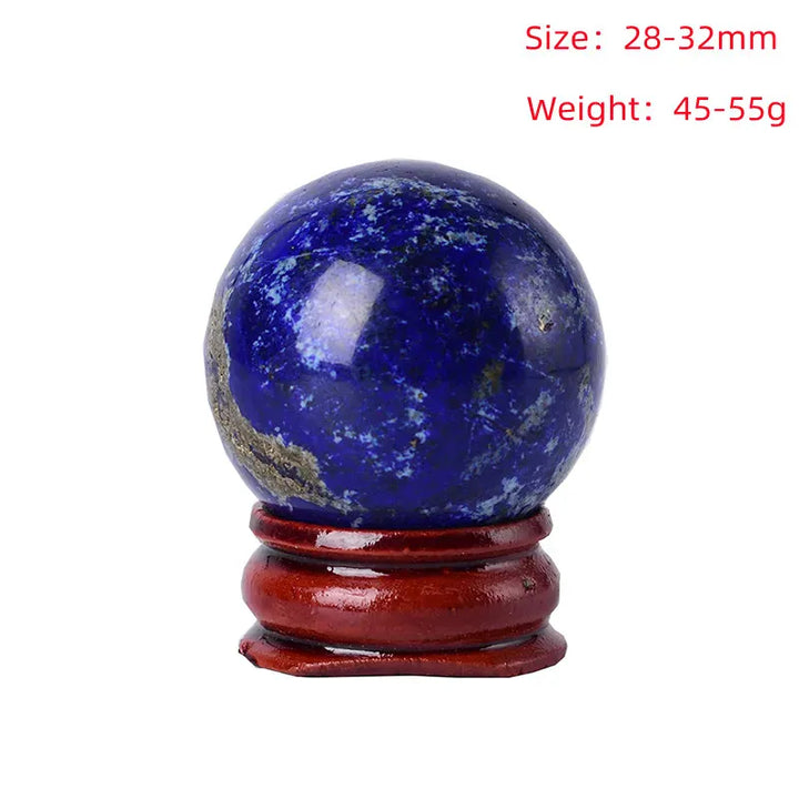3cm Natural Lapis Lazuli Ball Reiki Healing Stone Home Decoration Energy Gemstone Ball Mineral Meditation Ornaments Gift