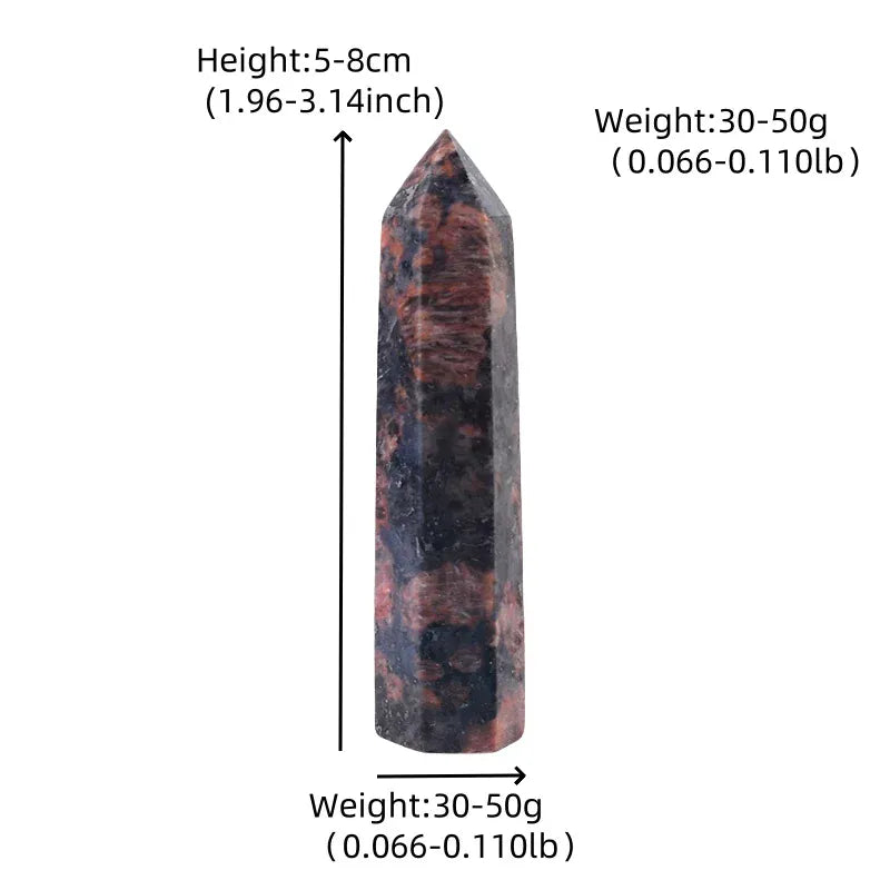 Red Labradorite Crystal Point Tower