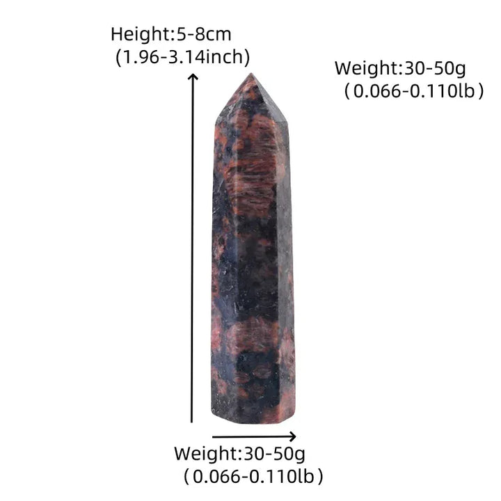 Red Labradorite Crystal Point Tower