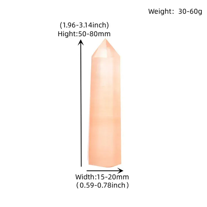 Natural Selenite Crystal Point Tower