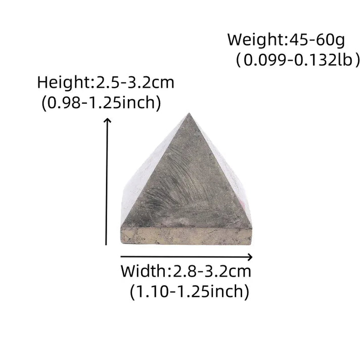 1PC Natural Pyrite Polished Crystal Pyramid Healing Stone Energy Tower Simple Crystal Ornaments For Home Decoration Gifts