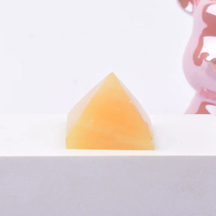 1Pc Natural Yellow Aventurine Polished Crystal Pyramid Healing Stone Energy Crystal Tower For Home Decoration Mineral Gift