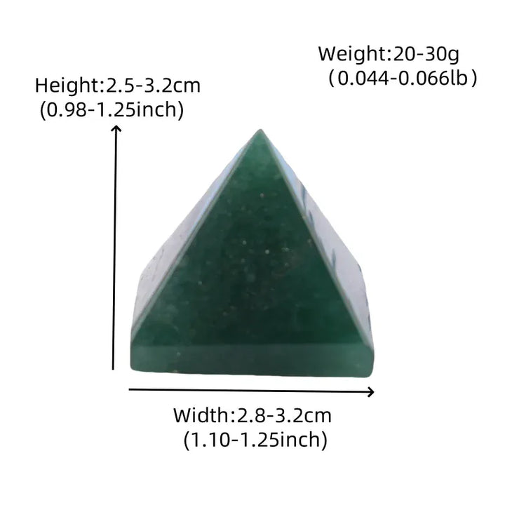 Natural Green Aventurine Polished Crystal Pyramid Healing Stone Reiki Crystal Tower Meditation Simple Ornaments Home Decoration