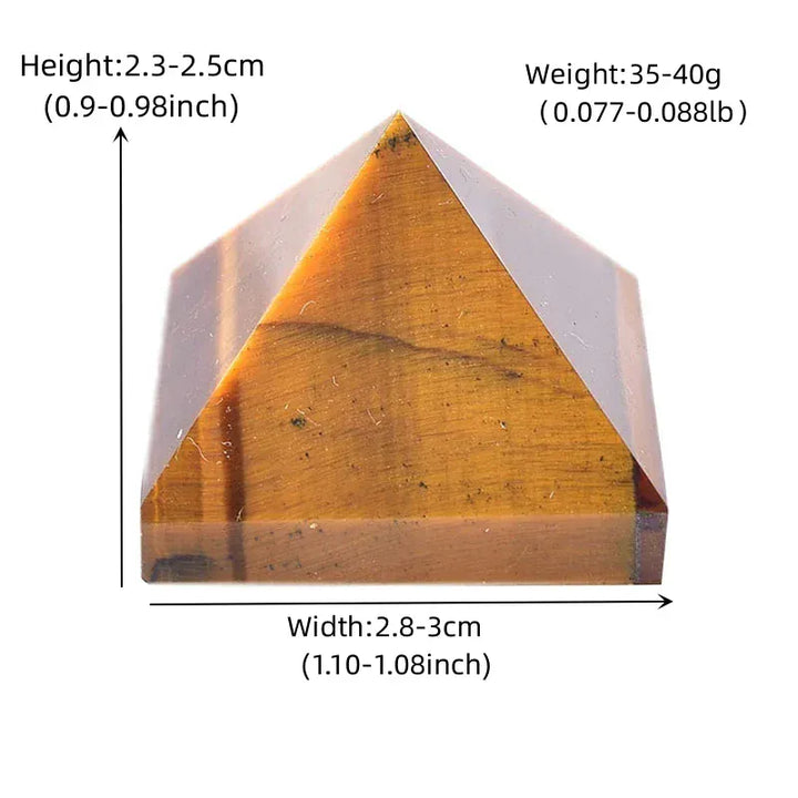 Natural Crystal Polished Tiger Eyes Pyramid Healing Stone Energy Tower For Home Decor Reiki Crystal Chakra Tower Crafts