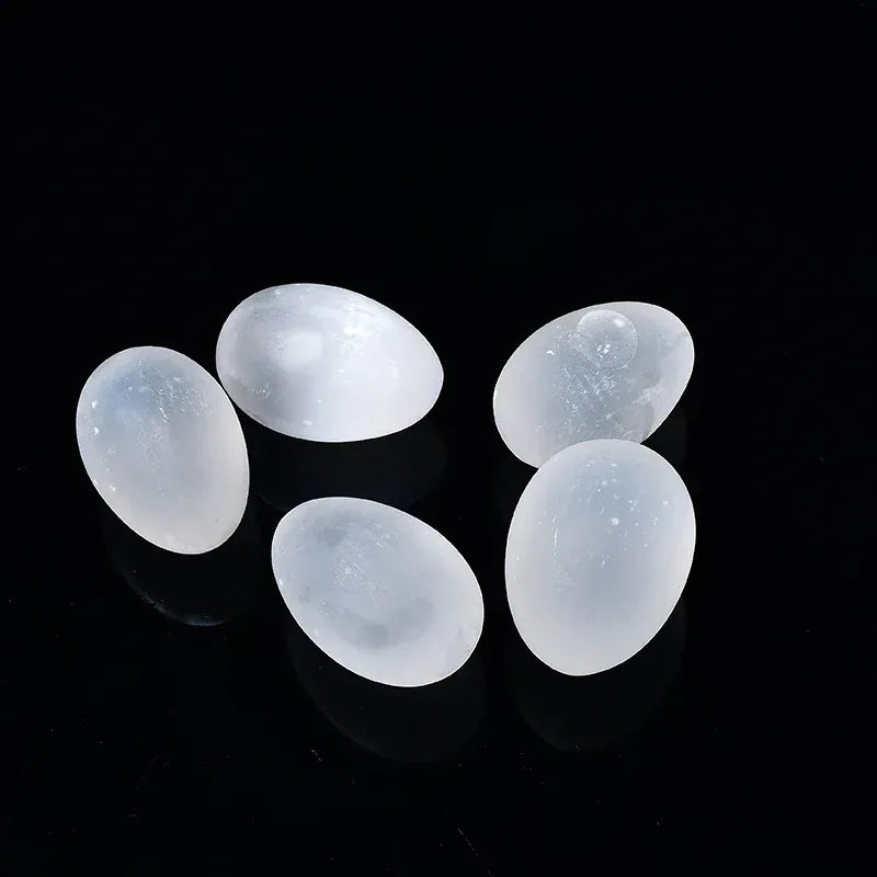 Natural Selenite Egg Crystal Quartz Reiki Natural Stone Healing Quartz Home Decorative Energy Stone Ore Mineral Ornaments Gift