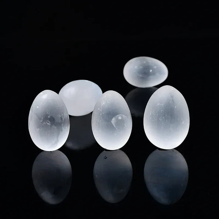 Natural Selenite Egg Crystal Quartz Reiki Natural Stone Healing Quartz Home Decorative Energy Stone Ore Mineral Ornaments Gift