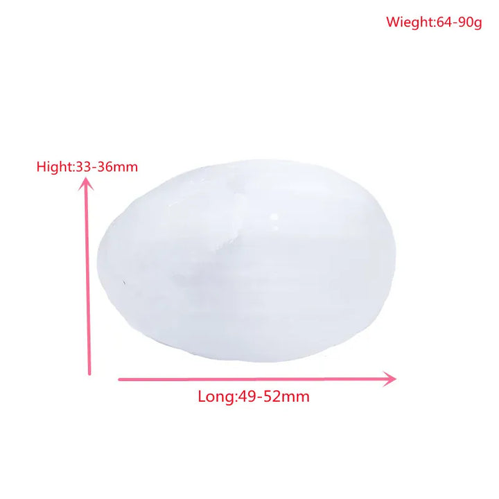 Natural Selenite Egg Crystal Quartz Reiki Natural Stone Healing Quartz Home Decorative Energy Stone Ore Mineral Ornaments Gift