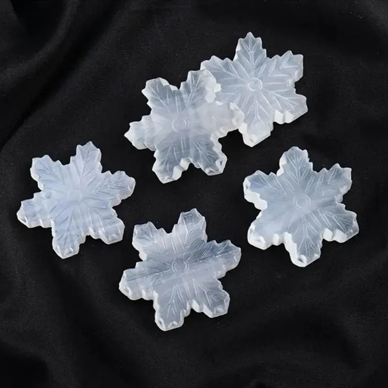 1PC Natural Crystal Selenite Hand Carved Gypsum Snowflake Healing Crystal  Reiki Minerales Ornaments For Home Decoration