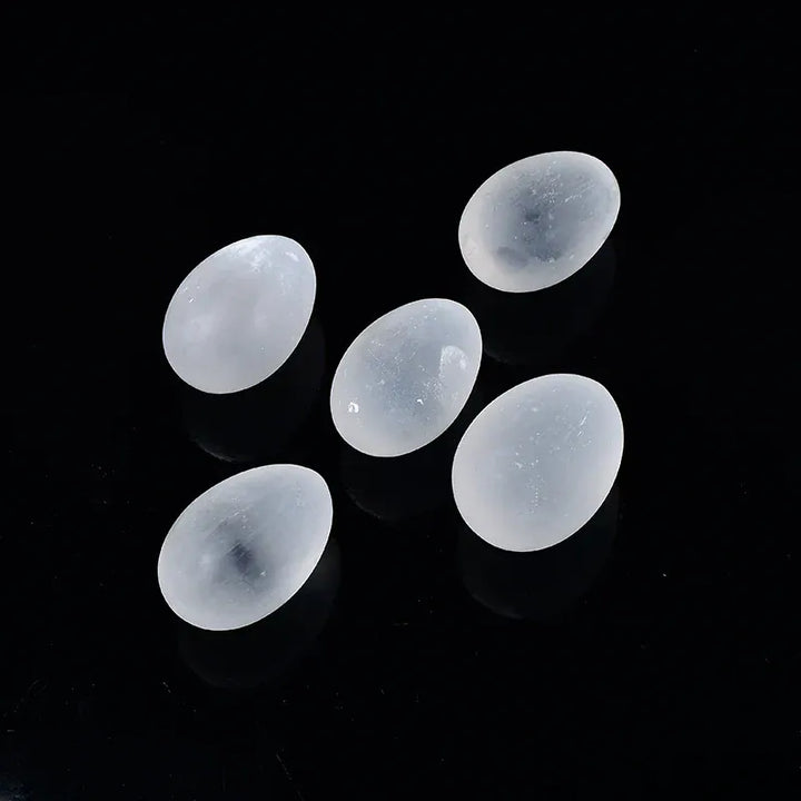 Natural Selenite Egg Crystal Quartz Reiki Natural Stone Healing Quartz Home Decorative Energy Stone Ore Mineral Ornaments Gift